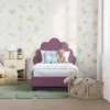 vidaXL Sommier de lit d'enfant avec tête de lit Lila 70 x Voir les images du produit 3