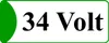 A sign with text indicating voltage. Produktbild-Vorschau