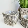 Rattan Pflanzkorb Set 3 Stück Natur – Übertopf / Blumentopf Produktbild-Vorschau 4