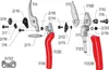 FELCO Ersatzteilsatz Klinge 7/3m. Feder + Stellschlüssel Produktbild-Vorschau 5