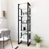 vidaXL Regál na knihy 5 přihrádek White 60x30x175 cm Náhled obrázku produktu 2