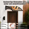 Ikodm Vordach Haustür mit Regenrinne 120 x 100 cm, Produktbild-Vorschau 4