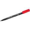 A red and black Staedtler Lumocolor permanent marker is shown against a white background. Produktbild-Vorschau