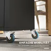 Schwarzer Küchenwagen 86x50x86,5cm: Rollen, Schrank + Produktbild-Vorschau 6