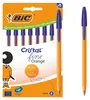 BIC Cristal Fine Orange Kugelschreiber Blau Schachtel mit 8 Produktbild-Vorschau 1