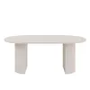 Esstisch OVARO ausziehbar Beige 100-188x90x75 cm – Moderner Produktbild-Vorschau 3