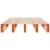 vidaXL Massivholzbett ohne Matratze Wachsbraun 135x190 cm Produktbild-Vorschau 4