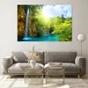 Bilder auf glas - Wasserfall Forrest Himmel - 120x80cm - Produktbild-Vorschau 7