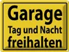 vianmo Blechschild 30x40 cm Garage Tag und Nacht freihalten Produktbild-Vorschau 1