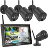 SecuFirst 2K Überwachungskamera Aussen Set mit Monitor,4X Produktbild-Vorschau 1