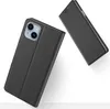 A black flip case for a smartphone is shown on a white background, with another case partially visible in the upper right corner. Produktbild-Vorschau