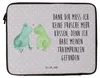 Mr. & Mrs. Panda Laptop Tasche Frosch Liebe 20 x 28 cm - Produktbild-Vorschau 4