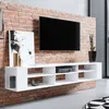 Selsey WERI - TV stolek / nástěnná police na TV bílá se 6 Náhled obrázku produktu 1