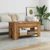 vidaXL Konferenční stolek Artisan dub 101x49x52 cm materiál Náhled obrázku produktu 3