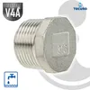 tecuro Stopfen mit Sechskant Edelstahl V4A (AISI 316), AG 1 Produktbild-Vorschau 2