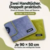 FLUFFINO® Hundehandtuch Mikrofaser 2er-Pack 90 x 50 cm Grau Produktbild-Vorschau 5