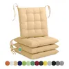 Lavea® Sitzkissen 40x40 cm - 4er Set,  mit Stoffbändern – Produktbild-Vorschau 1
