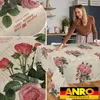 Tischdecke Shabby Chic Postkarte Rosen Beige 120x140cm Produktbild-Vorschau 5