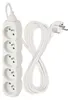 Prodlužovací kabel 5 m / 5 zásuvek / bílý / PVC / 1 mm2 Náhľad obrázku produktu