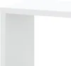 A close-up view of a white corner shelf unit. Anteprima dell’immagine prodotto