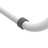 A close-up view of a white pipe with a gray ring around it. Anteprima dell’immagine prodotto