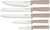 A set of five knives arranged vertically against a white background. Produktbild-Vorschau