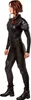 A woman wearing a black costume, likely from a movie or cosplay. Produktbild-Vorschau