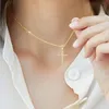 Kreuz Anhänger in Gelbgold I Echtschmuck Gold Kreuzkette I Produktbild-Vorschau 2