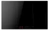 A top-down view of a black induction cooktop. Produktbild-Vorschau