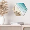 DEQORI Glasbild Echtglas 40x35 cm 'Farbige Papierwellen' Produktbild-Vorschau 3
