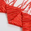 2er Pack Fadenvorhang 100x200cm Rot Vorhang Perlenvorhang Produktbild-Vorschau 7