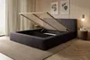 FEDVE Polsterbett MUMMO aus Velours 180x200 cm, Anthrazit Produktbild-Vorschau 4