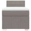 Boxspringbett mit Matratze Taupe 100x200 cm Stoff, Produktbild-Vorschau 4