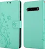 Cadorabo Hülle für LG V60 ThinQ in FLORAL TÜRKIS Produktbild-Vorschau 8