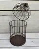 Dekorativer Vogelkäfig 2er Set aus Metall antik braun im Produktbild-Vorschau 8