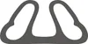 A graphic representation of a pool bottom rail set. Produktbild-Vorschau