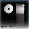 Broxfer Luftpolsterfolie Rolle 50cm x 100m Polsterfolie für Produktbild-Vorschau 3