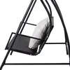 Outsunny Hollywoodschaukel Polyrattan Schaukel Schaukelbank Produktbild-Vorschau 9