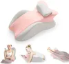 （Rose-Gris）Coussin cervical en mousse à mémoire de forme Voir les images du produit 1