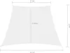 vidaXL Markíza Oxford Fabric Trapézová 2/4x3 m Biela Náhľad obrázku produktu 5