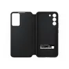 A black flip case for a smartphone, shown open. Náhľad obrázku produktu