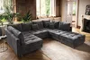 Invicta Interior Wohnlandschaft KENT, 305x85x185 cm, Samt Produktbild-Vorschau 2