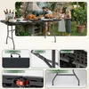 Sekey Buffettisch Klappbar Campingtisch Kunststoff mit Produktbild-Vorschau 3