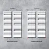 Diagram showing two different connection types for a white radiator. Produktbild-Vorschau