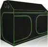 A black grow tent with green trim, shown from a diagonal angle. Náhled obrázku produktu