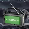 Noodradio met 16000mAh zonne-energie en handkruk - Productafbeelding-voorbeeld 4