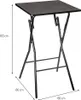Eazy Living Klapptisch 60 x 60 cm Inès Schwarz Produktbild-Vorschau 5