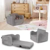 Kindersessel Vicco Conni Grau 60 x 36 cm ausklappbar, Model Produktbild-Vorschau 2