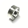 Bandring 925  matt Muster Schachbrett 8mm breit Silberring Produktbild-Vorschau 4