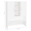 vidaXL Waschmaschinenschrank Weiß 70,5x25,5x90 cm Produktbild-Vorschau 8